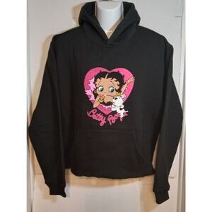 Betty Boop Black Hoodie Womens XL